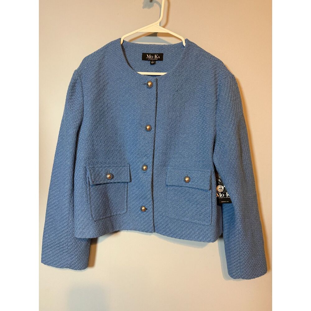 Mo-Ka by Santa Fe Apparel women's cropped tweed jacket
